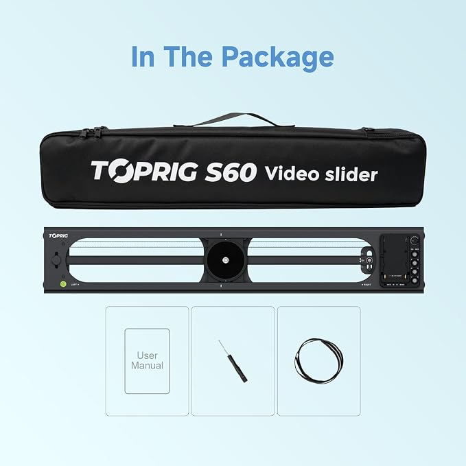 Accsoon Toprig 24inch/60cm Motorized Camera Slider, Time-Lapse/Loop Mode - Image 9