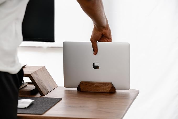 Oakywood Vertical Laptop Stand Wood - Image 7