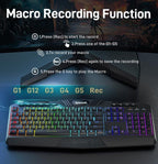 Redragon Updated S101 Programmable Gaming Keyboard and Mouse, RGB Backlit - Image 4