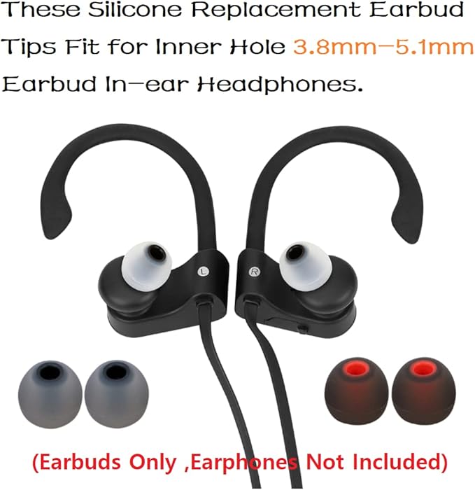 Earbud Tips Earbud Replacement Pieces Silicone Soft and Comfortable Compatible - Image 4