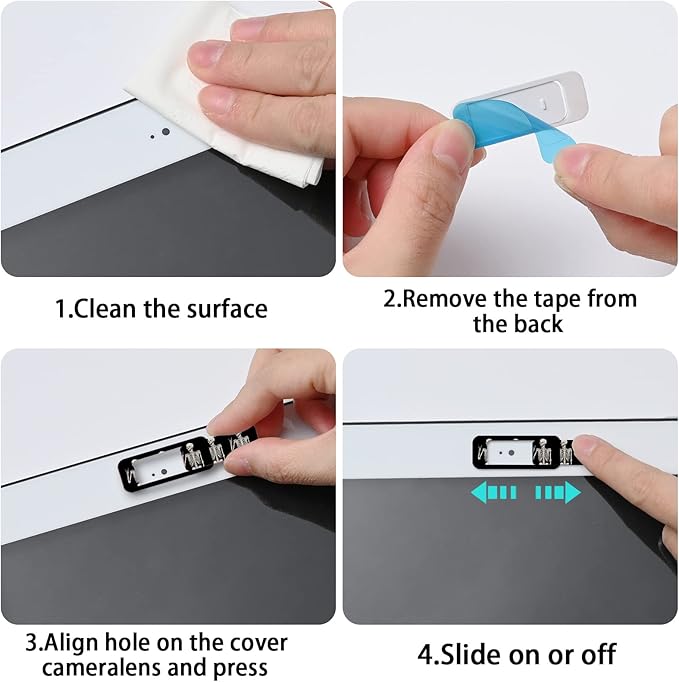 Webcam Cover, 3 Pieces, Laptop Camera Cover, Privacy Shielding Capacity is - Image 5