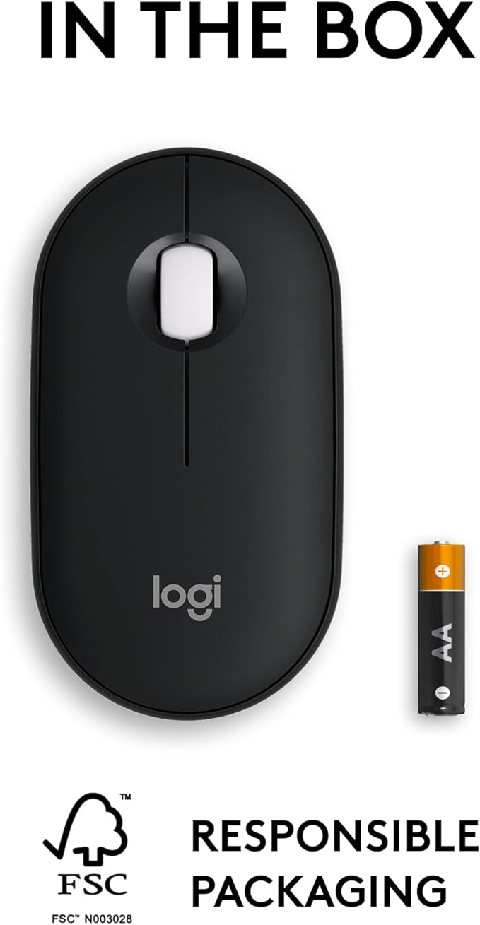 Logitech Pebble Mouse 2 M350s Slim Bluetooth Wireless Mouse, Lightweight - Image 9