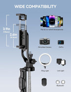 Takerers 67" Cell Phone Tripod Stand & Selfie Stick - Image 5
