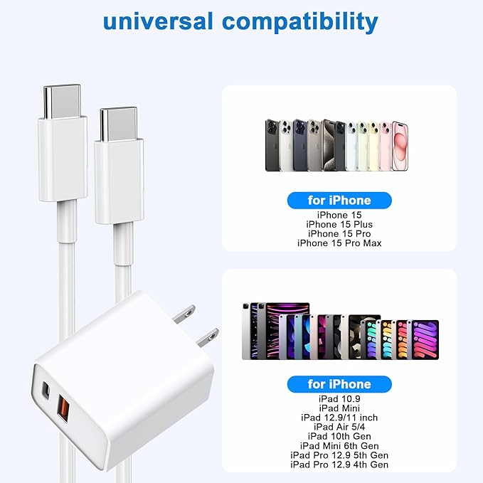 10FT iPhone 16e Fast Charger, iPad Pro/Air/Mini - Image 7