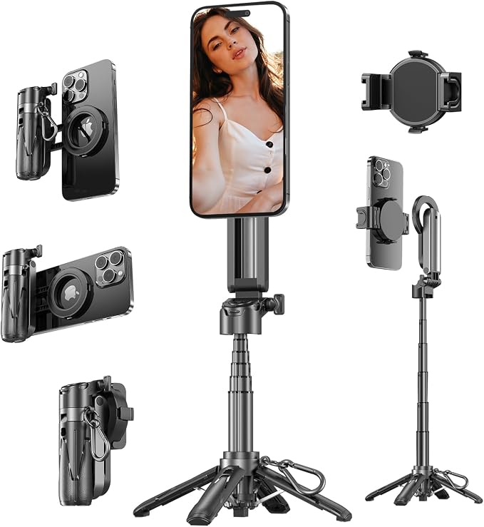 4-in-1 Multi-Functional 360° Rotating Mini Magnetic Portable Selfie Stick by YXYaoZhengYiGeYi