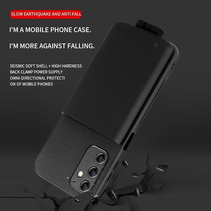 Fey Battery Case for Galaxy A34, Extended Charging Cases for Samsung Galaxy A34 - Image 4