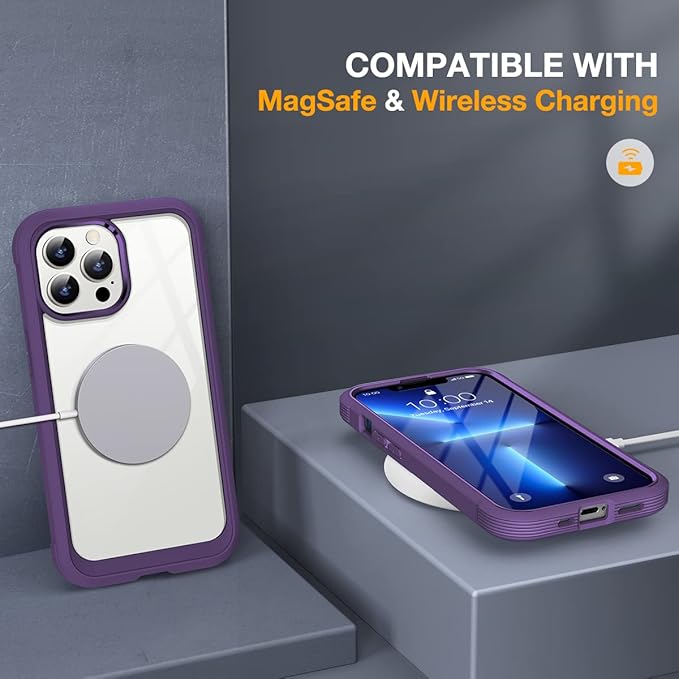 Miracase Glass Case for iPhone 13 Pro Max 6.7 inch, Upgrade Full-Body Clear - Image 6