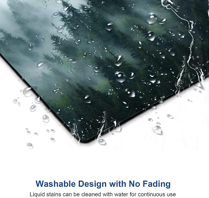 Mouse Pad, Forest Mouse Pad Rectangle Custom Designs, Waterproof Anti-Slip - Image 5