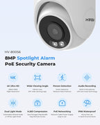 H.VIEW 4K 16 Channel Security Camera System 16Pcs CCTV Camera kit PoE 8MP - Image 2