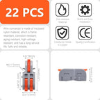20Pcs Lever Wire Connectors, 1 in 2 Out DIY Mini Splicing Compact Splitter - Image 5