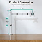WALI Monitor Arm Mount for Desk, Single Computer Desk Mount, Monitor Bracket - Image 4