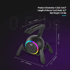 KIWIFOTOS Mouse Bungee RGB Gaming Mouse Cord Holder Controller, Upgraded - Image 6