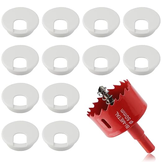 2 Inch Desk Grommet, 13 Pieces Wire Grommet, Desk Hole Cover by KITANIS