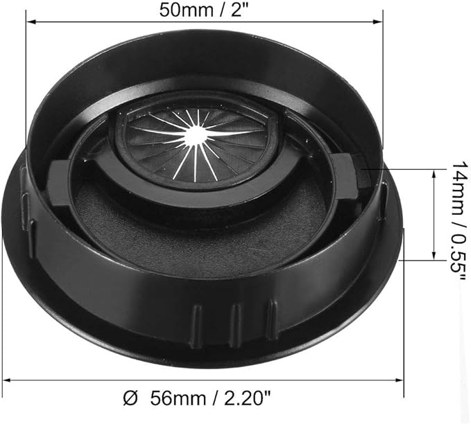 uxcell Cable Hole Cover, 2Inch/50mm Zinc Alloy Desk Wire Cord Cable Grommets - Image 2