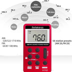 Retekess V112 AM FM Portable Pocket Radio, FM Receiver, Digital Tuning Stereo - Image 4