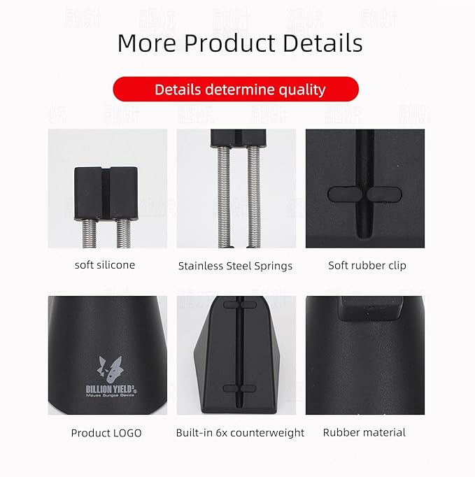 Gaming Mouse Bungee, Mouse Cord Holder and Cable Management Device - Image 8