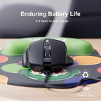 Wireless Mouse, Upgraded 2.4GHz Rechargeable Ergonomic Computer Mouse, 4 Levels - Image 5