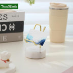 Marble Phone Stand with Metal Holder, Charging Available While Using, Swipe Up - Image 4
