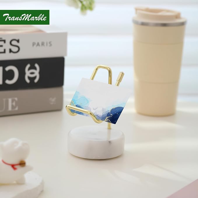 Marble Phone Stand with Metal Holder, Charging Available While Using, Swipe Up - Image 4