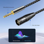 Kumiho XLR Male to 1/4 Inch 6.35mm TRS Stereo Cable Hi-Fi Balanced Bi-Shielded - Image 3