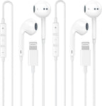 2 Pack Lightning Headphones, True Plug and Play Wired Earbuds by MatsushoUSBCCharger