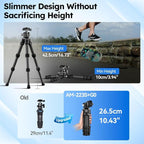 SIRUI AM-223S+G0 Carbon Fiber Desktop Tripod – Ultra-Light 1.7lbs, Max Height - Image 3