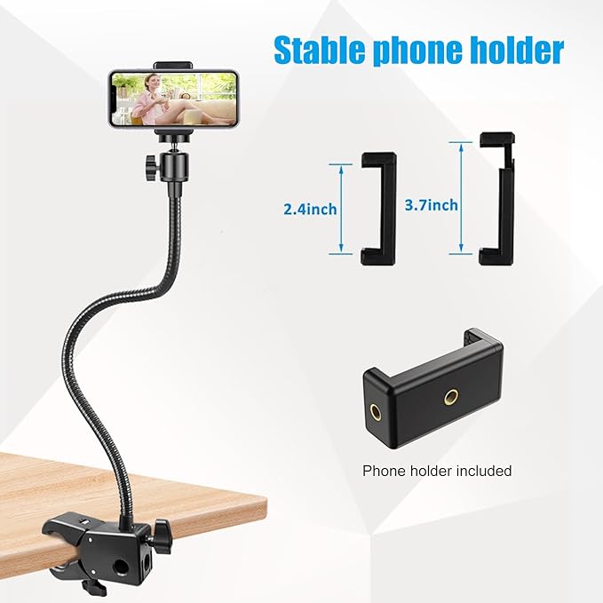 Webcam Stand, Webcam Mount Gooseneck Arm - Image 5