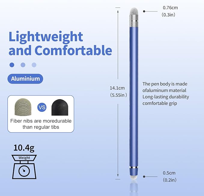 Stylus Pen for Touchscreen, 2-in-1 High Sensitivity & Precision Stylus Pen - Image 2