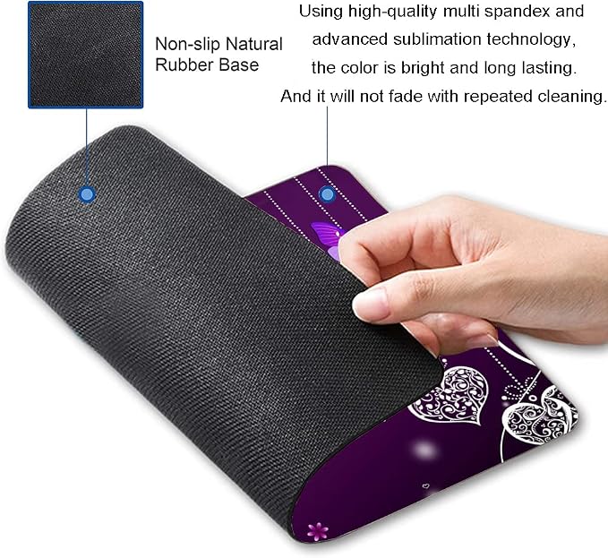 Mouse Pad, Premium-Textured Mouse Mat, Non-Slip Rubber Base Mousepad - Image 2