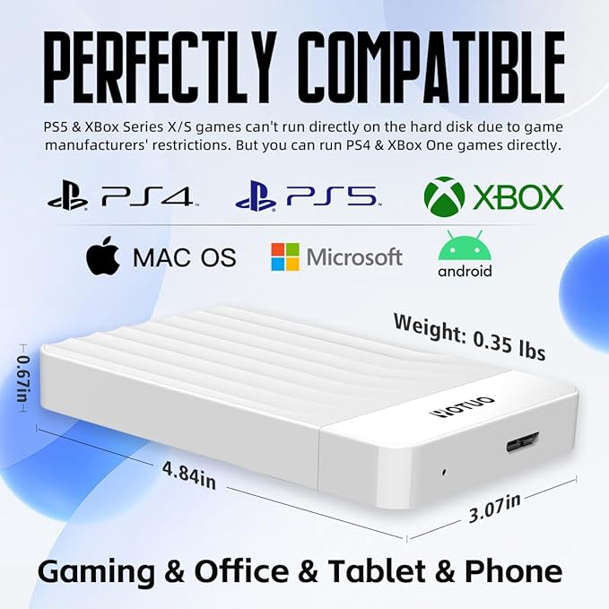 YOTUO Portable External Hard Drive Storage Expansion Mobile HDD USB 3.0 - Image 3