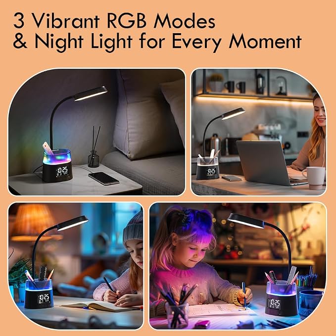 WILIT LED Kids Desk Lamp, Dimmable Study Lamp - Image 8