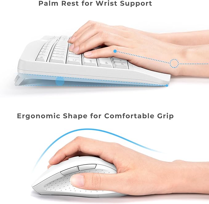 Ergonomic Keyboard and Mouse Combo - Image 3