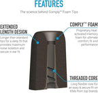 Comply P-Series | Memory Foam Replacement Ear Tips Designed - Image 4