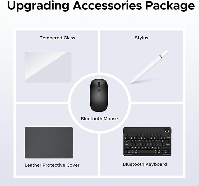 DOOGEE U10 10 inch Tablet with Keyboard, Android 15 Tablet 16GB+128GB/2TB Expand - Image 8