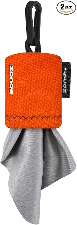 SPUDZ Ultra Microfiber Lens Cleaner – Closable Pouch, Washable – by ALPINEINNOVATIONS
