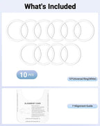 for Magsafe Ring 10PCS-Ultra Thin-Universal Metal Rings Sticker Compatible - Image 7