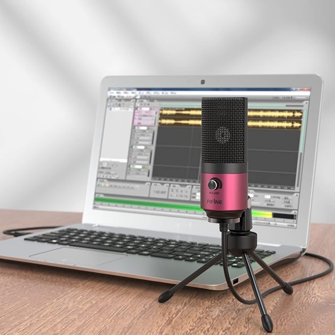 FIFINE USB Podcast Condenser Microphone Recording On Laptop, No Need Sound Card - Image 8