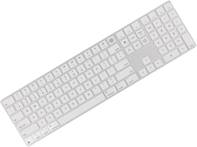 Allinside White Keyboard Cover for 2024 Mac Magic Keyboard by Allinside