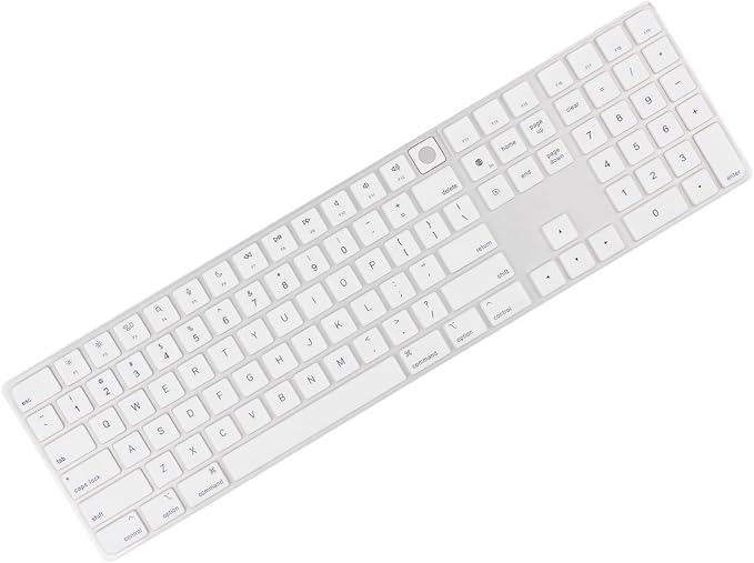 Allinside White Keyboard Cover for Mac Magic Keyboard by Allinside
