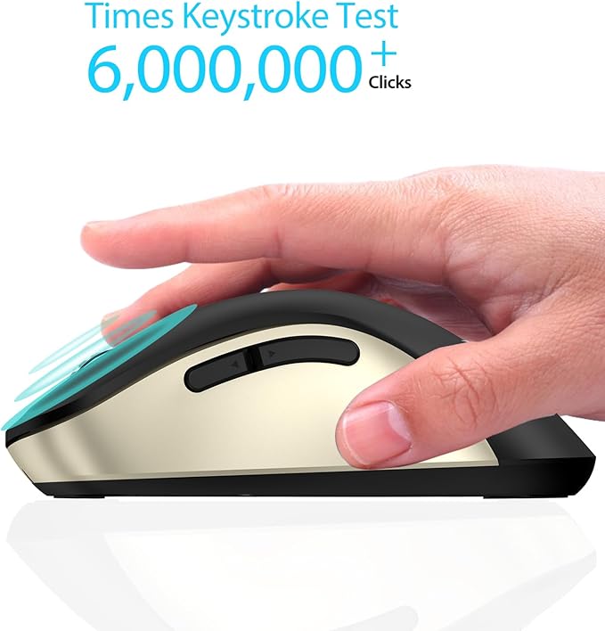 memzuoix 2.4G Wireless Mouse, 1400 DPI Computer Mice - Image 4