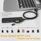 USB Hub 3.0 Splitter, TSUPY USB 3.0 Hub Multi USB Adapter Port Expander - Image 5