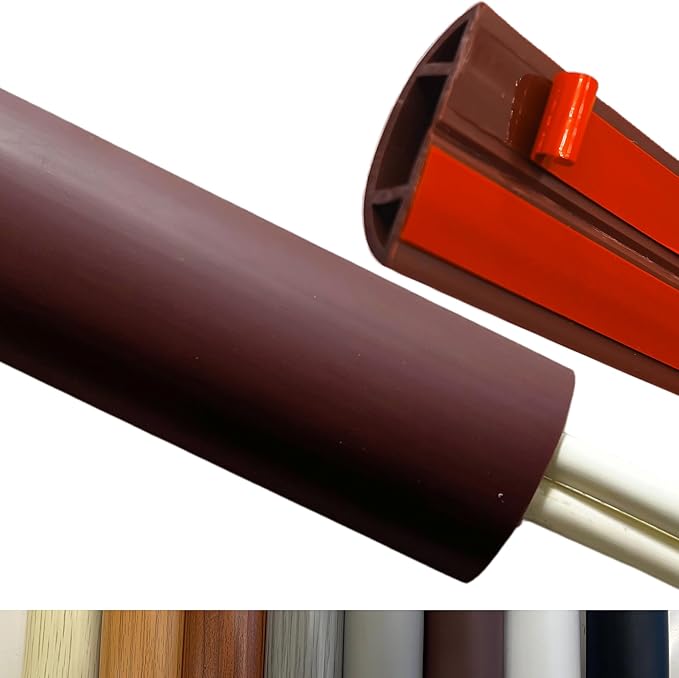 3.3ft Self Adhesive Floor Cord Cover, Heavy Duty Soft PVC Cable Protector and by Unknown