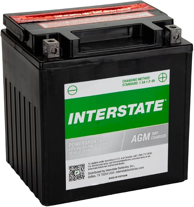 Interstate Batteries YIX30L-BS 12V 30Ah Powersports Battery 400CCA - Image 6
