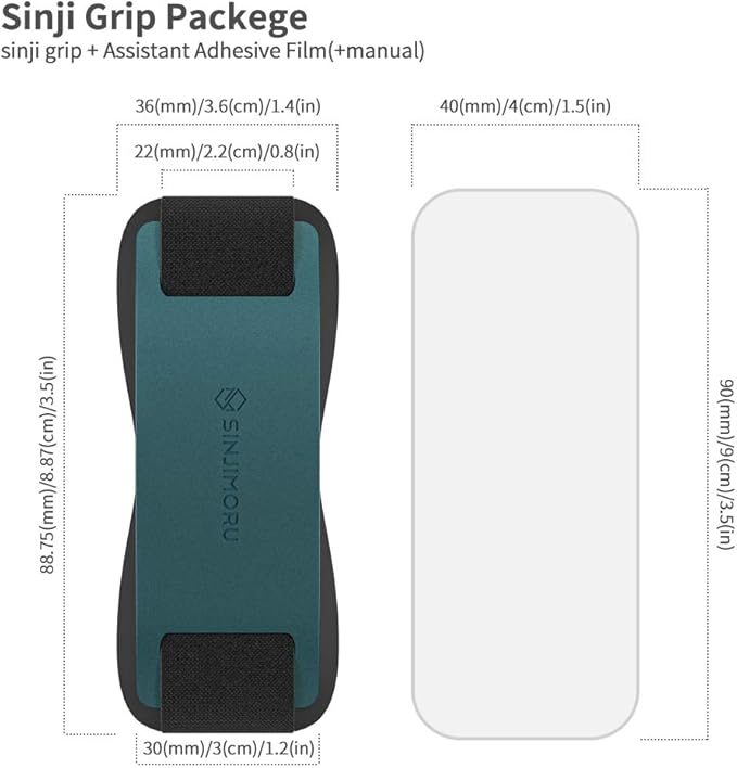 Sinjimoru Phone Grip with Silicone Band – Comfortable One-Hand Holder & - Image 3