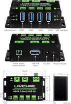 Waveshare 4-Ch USB 3.2 Gen1 HUB, Compatible - Image 8