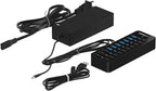 SABRENT 10-Port USB 3.0 Hub, Individual Power Switches and LEDs, 3 Smart - Image 8