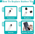 36Pcs Rubber Tips for Stylus Pens, 0.2'' & 0.28'' Universal Stylus Tips - Image 4
