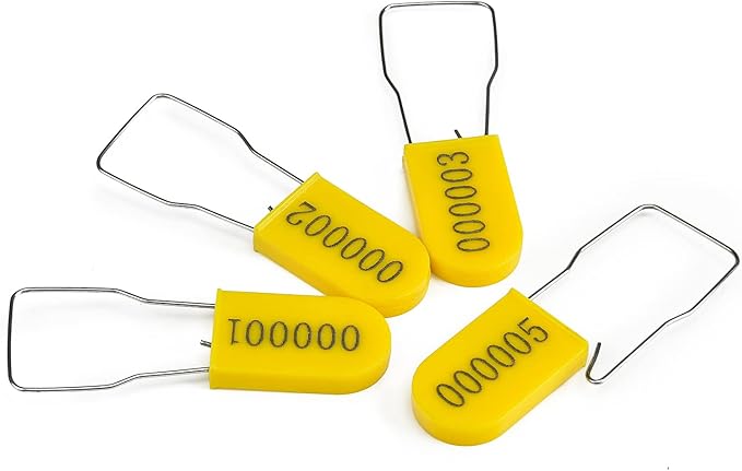 50PCS Plastic Padlock Security Seals Metal Wire Padlocks Electric Meter Seal by LeadSeals