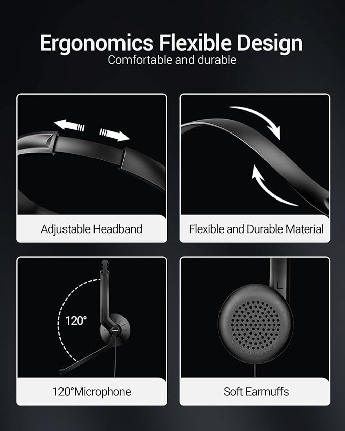Wired Headphones with Microphone Headset - Image 5