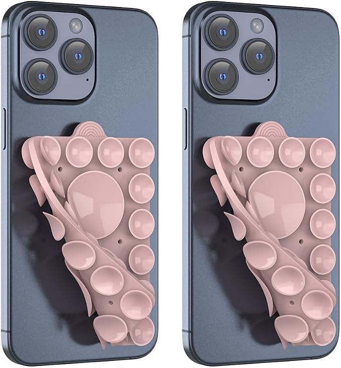 Double Sided Silicone Suction Phone Holder Mount, Compatible by ZYCCER